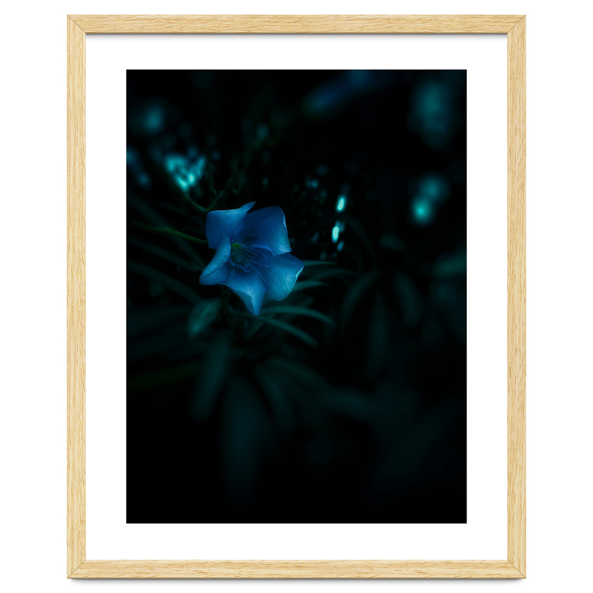 Shining Blue Floral