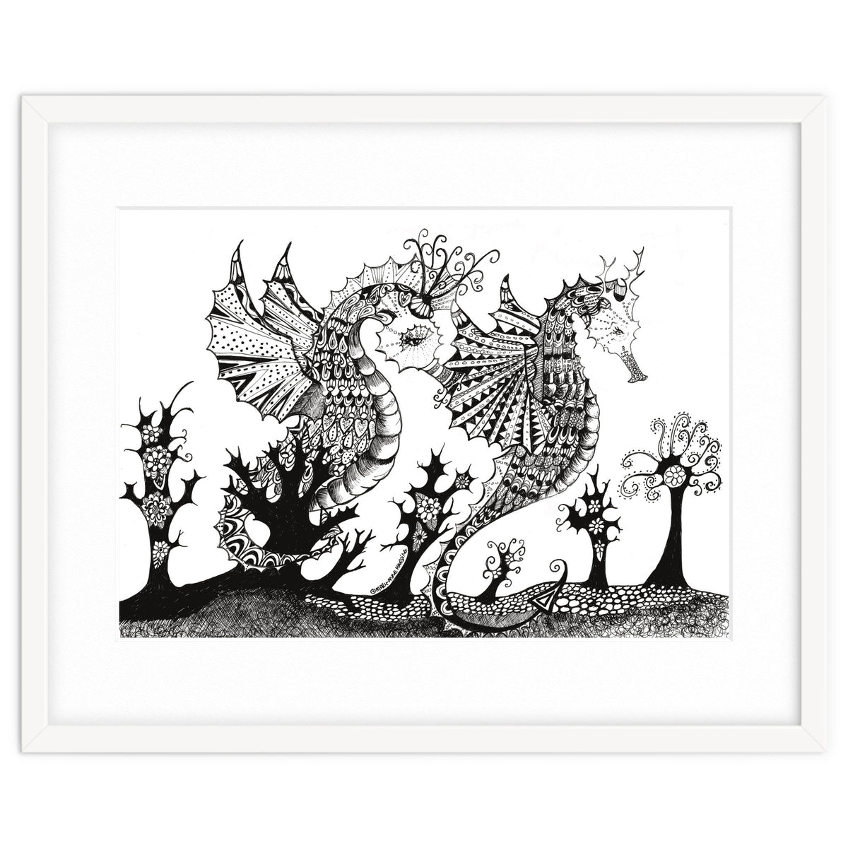 Seahorse Dragons Mystical Home