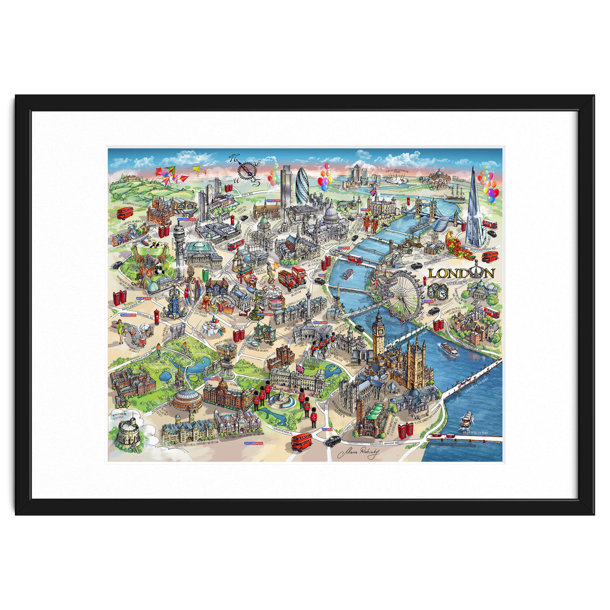 London Map Illustration