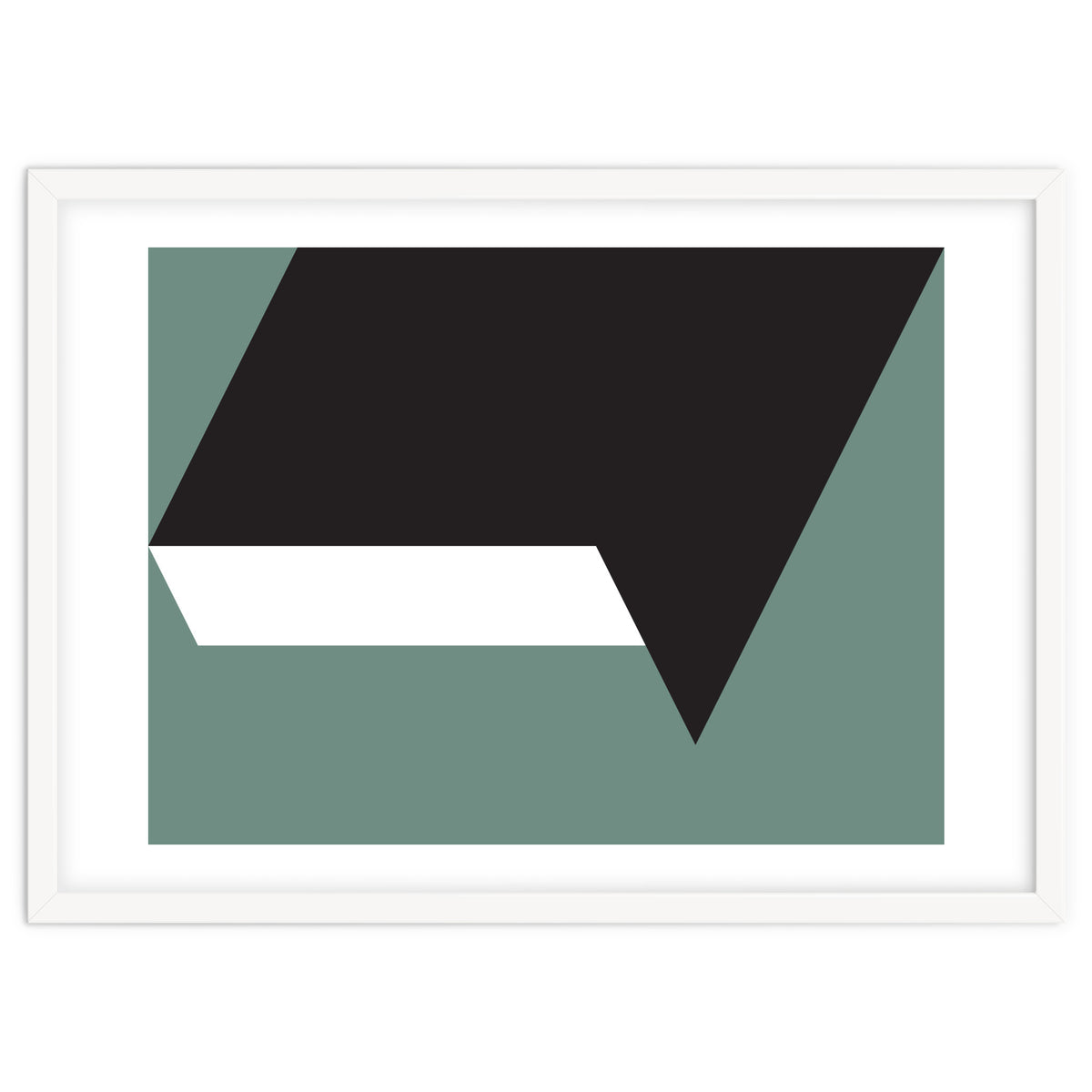 Geometric Shapes No. 85 - black, white & grey