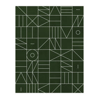 My Favorite Geometric Patterns No.6 - Deep Green (Print Only)