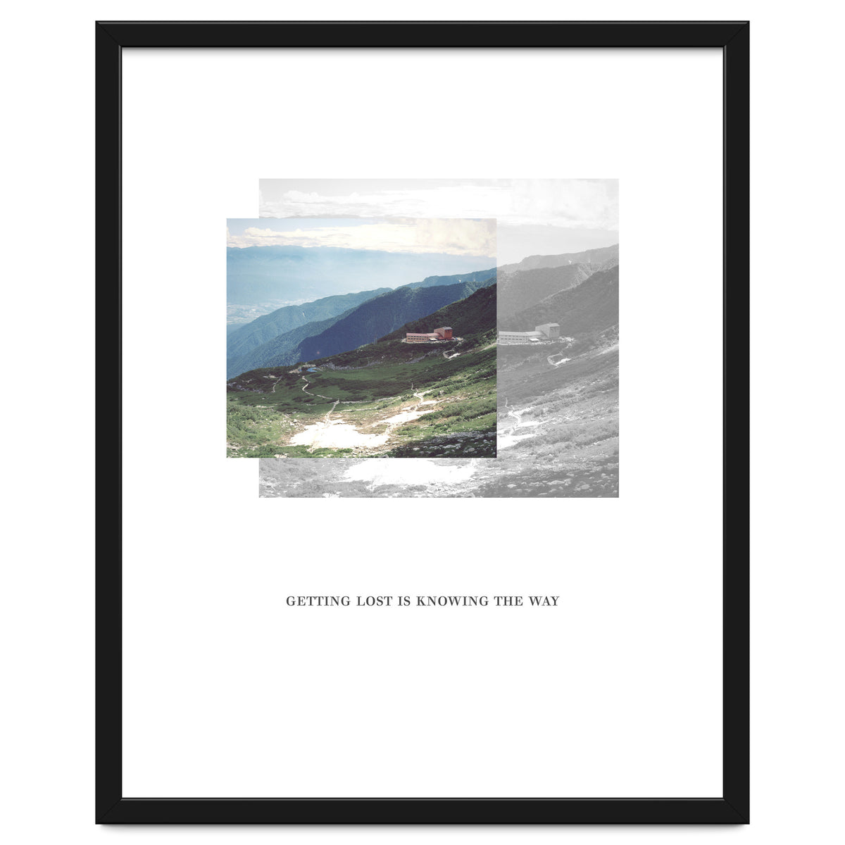 Getting lost is knowing the way