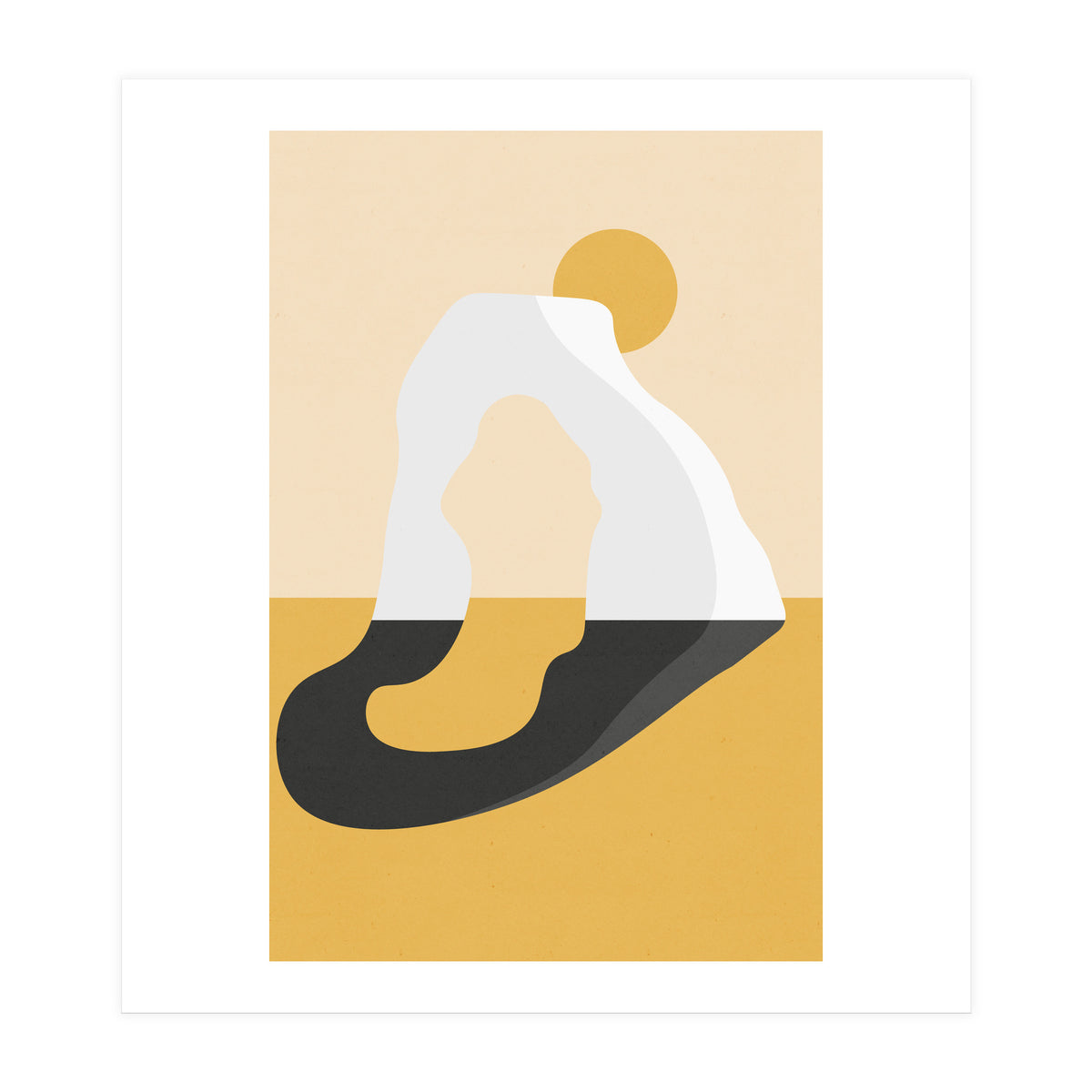 Abstract Arch - Golden Desert (Print Only)