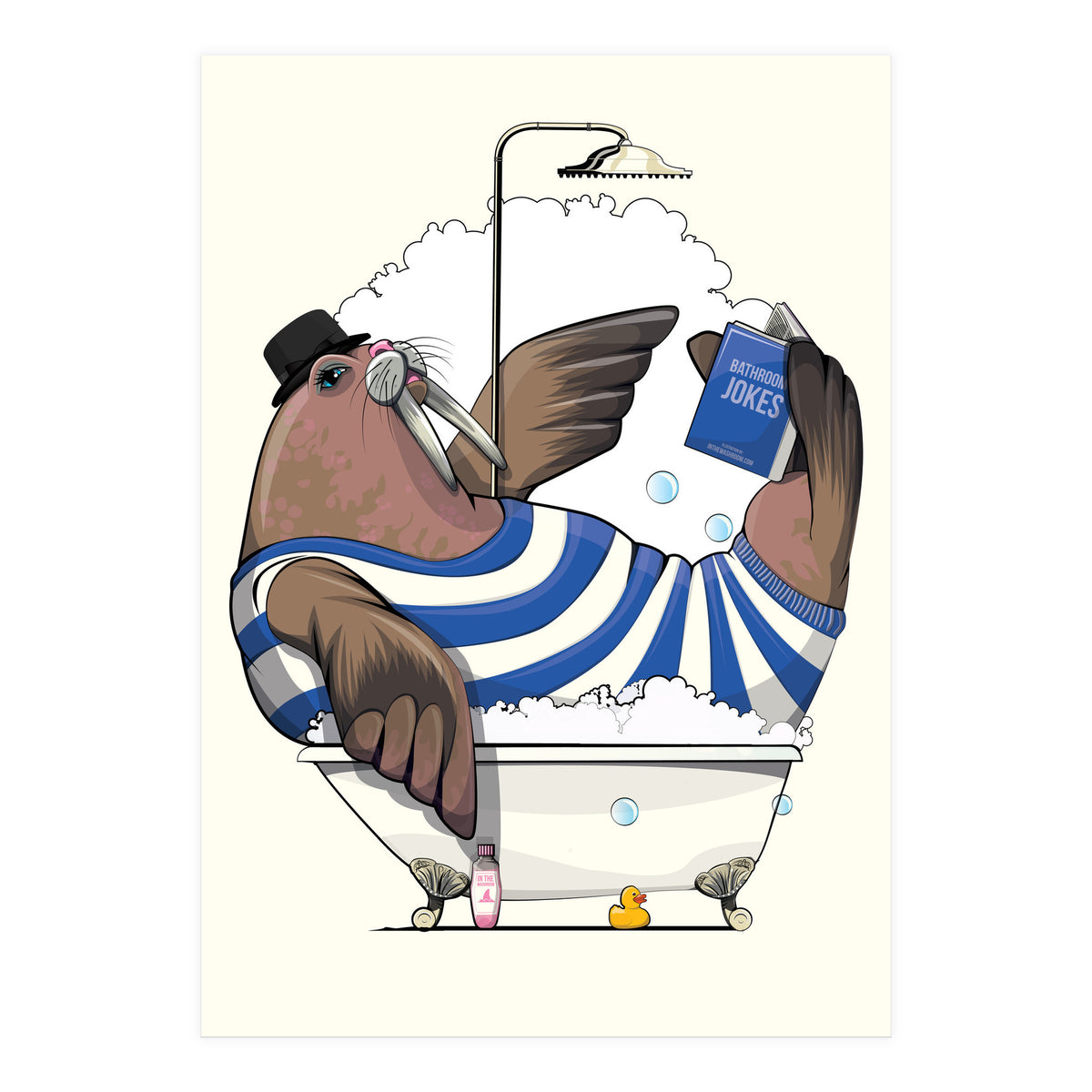 Walrus in the Bath (Print Only)