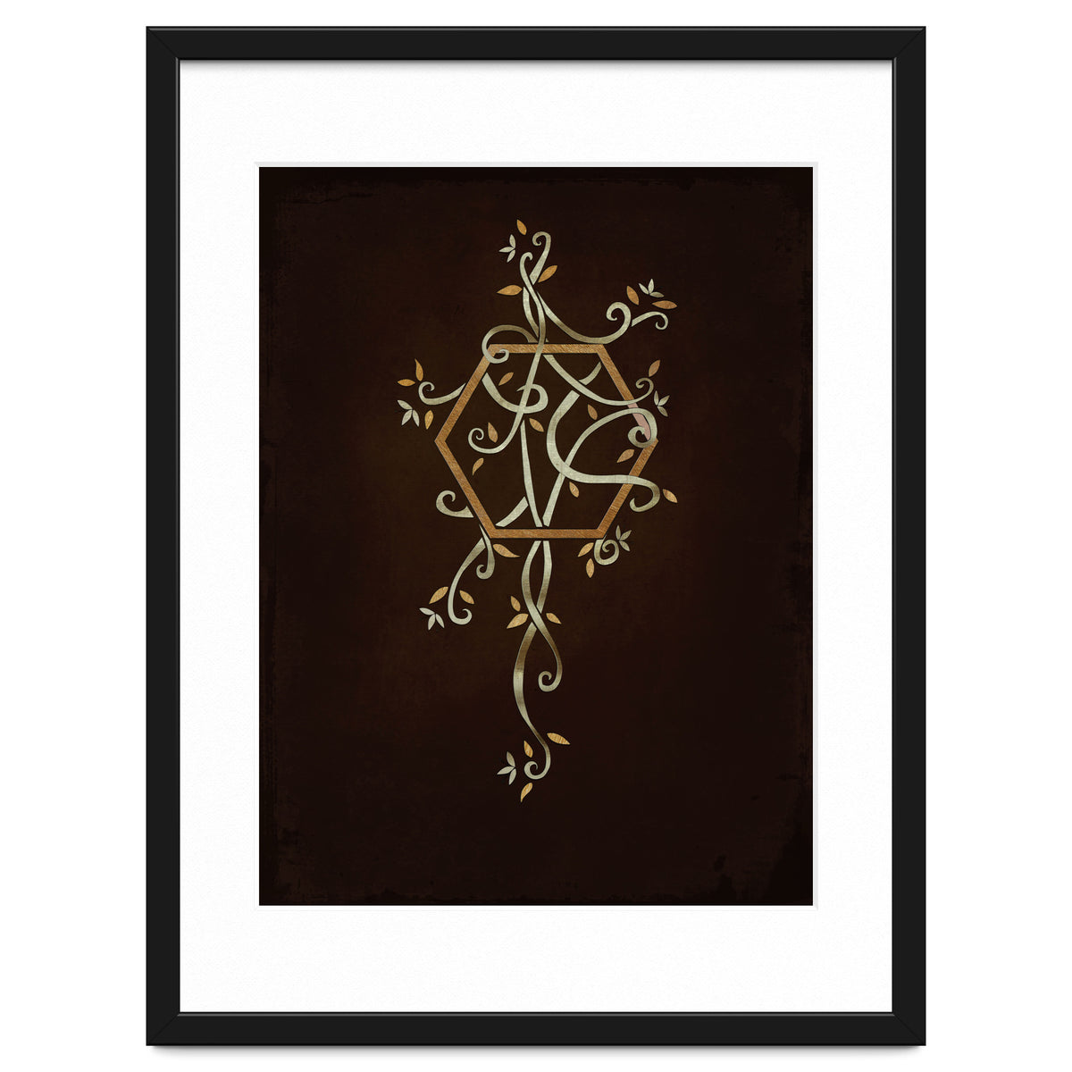 Flowering golden hexagon