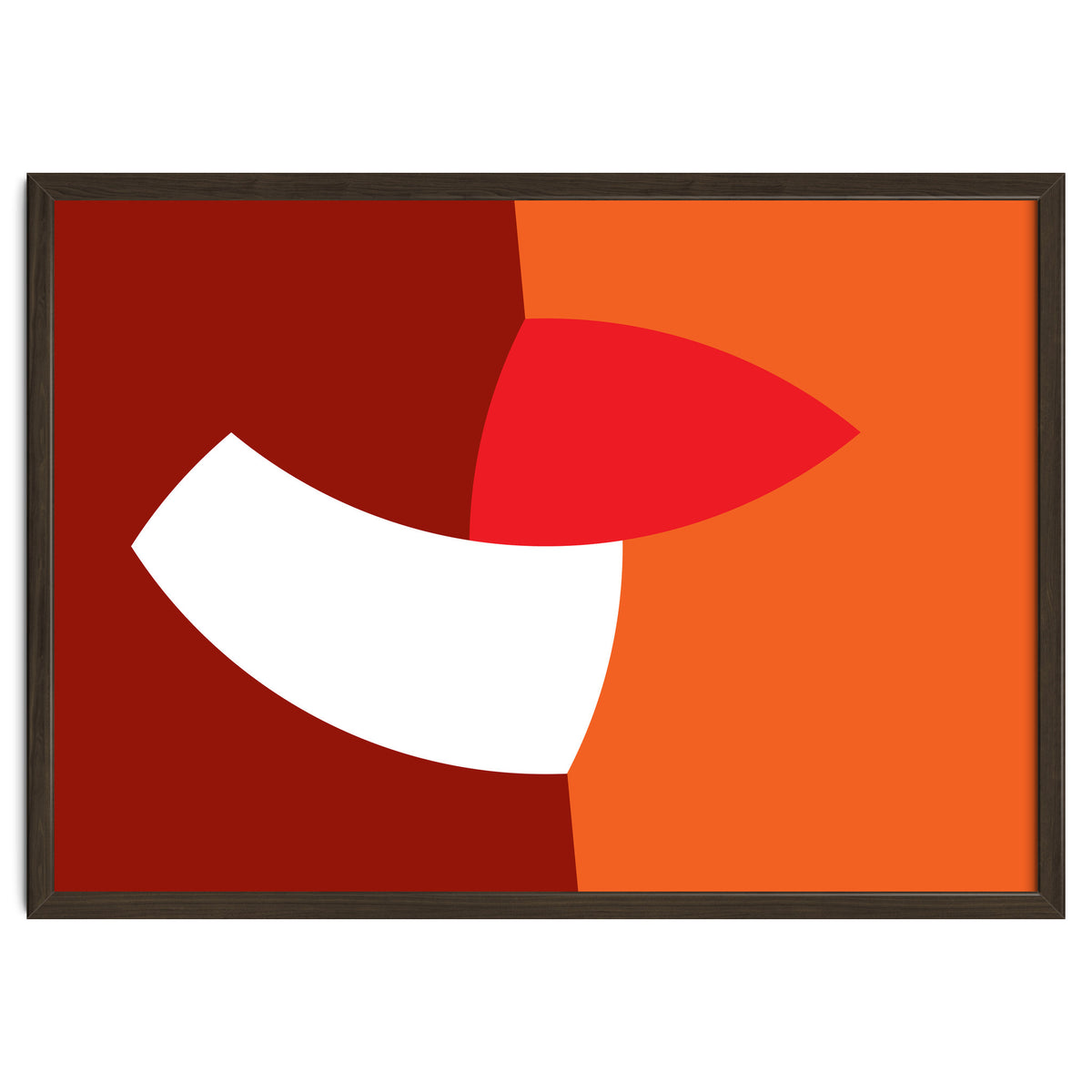 Geometric Shapes No. 66 - orange & reds