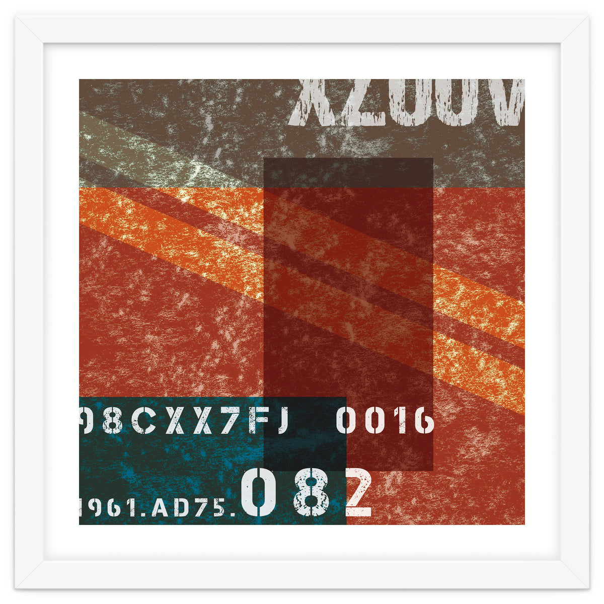 Abstract Industrial Red