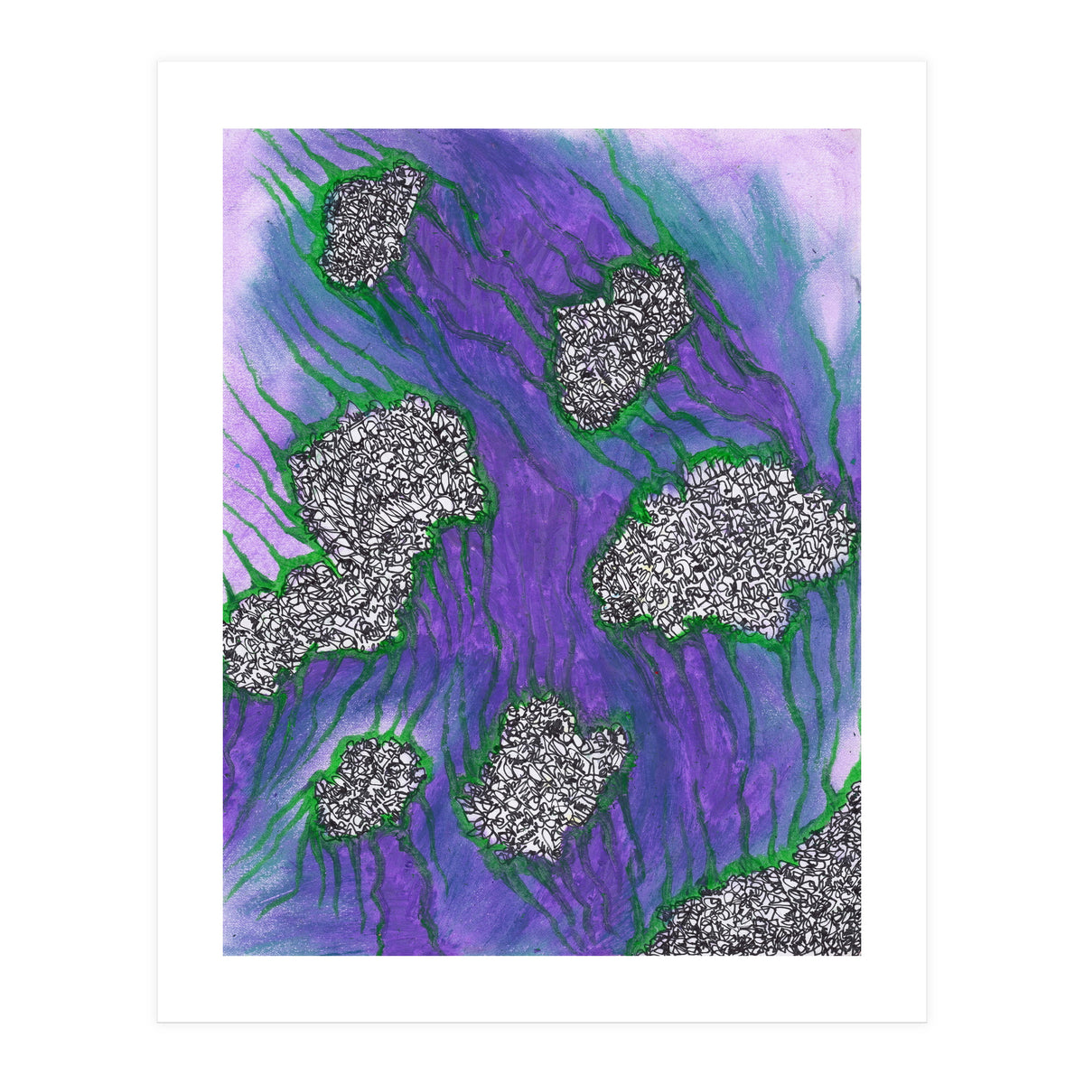 Purple Floating (Print Only)