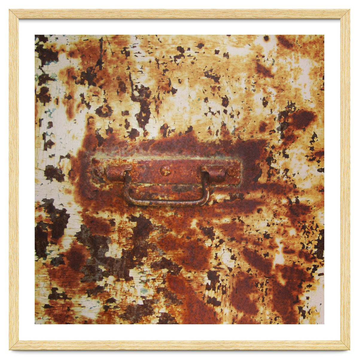 Rusty metal door