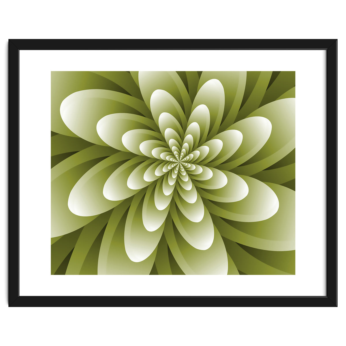 Abstract Optical Illusion Flower