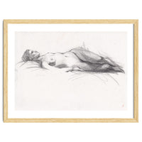 Beautiful erotic drawing of woman