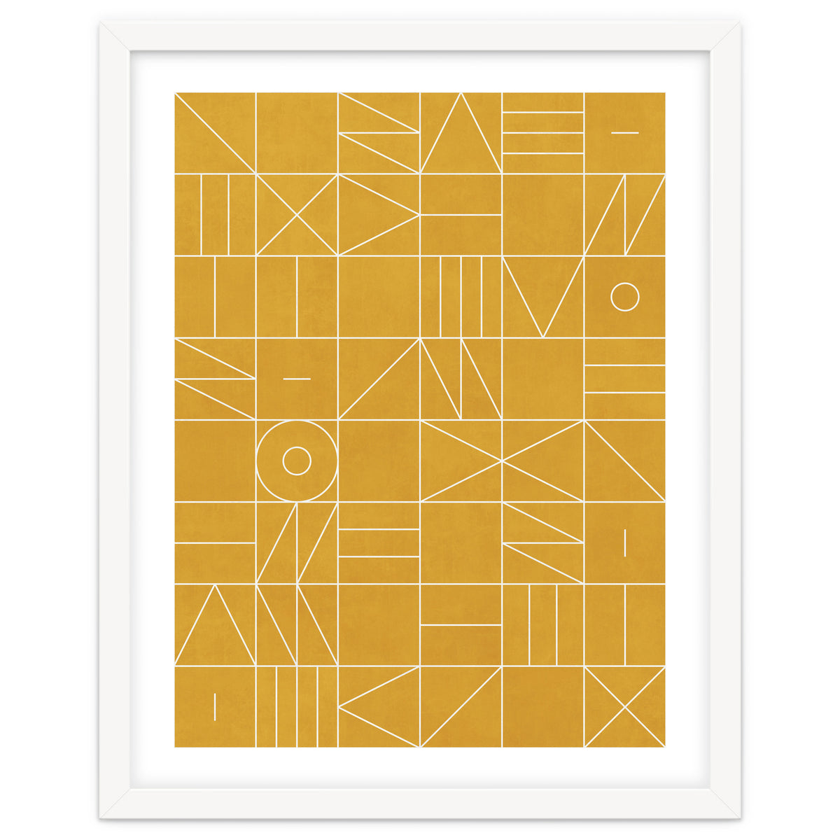 My Favorite Geometric Patterns No.4 - Mustard Yellow