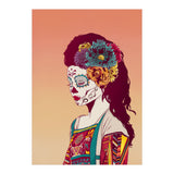 Mexican Skull Lady (Print Only) thumbnail