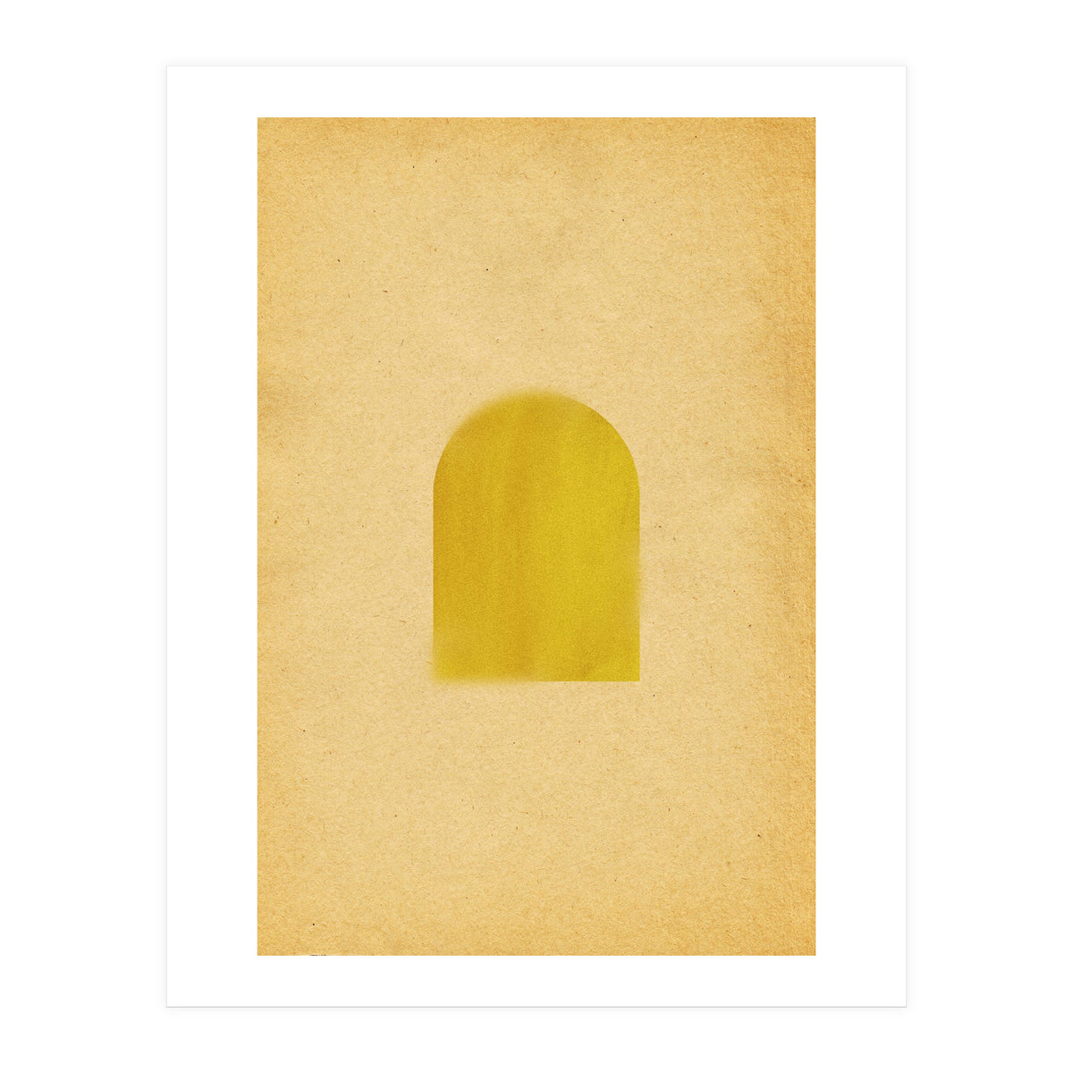 Minimaist acid mustard arch (Print Only)