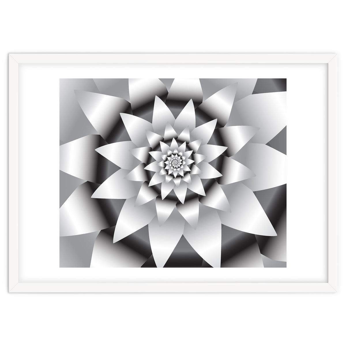 Abstract Modern Flower Design Art