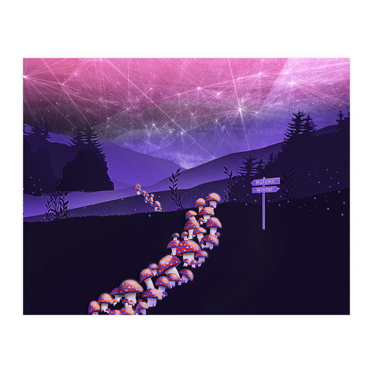 Mushroom Wanderlust (Print Only)