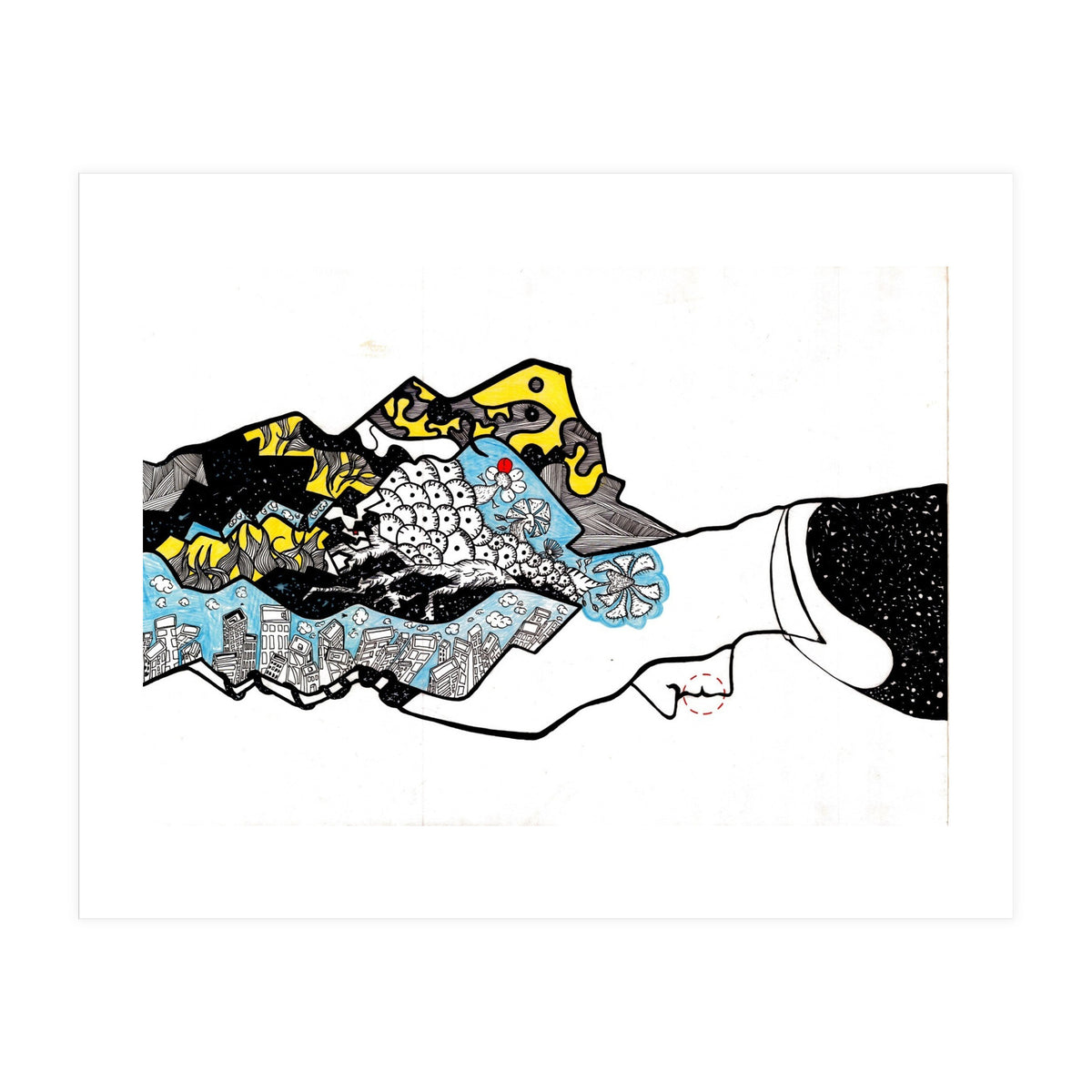 She thinks (Print Only)