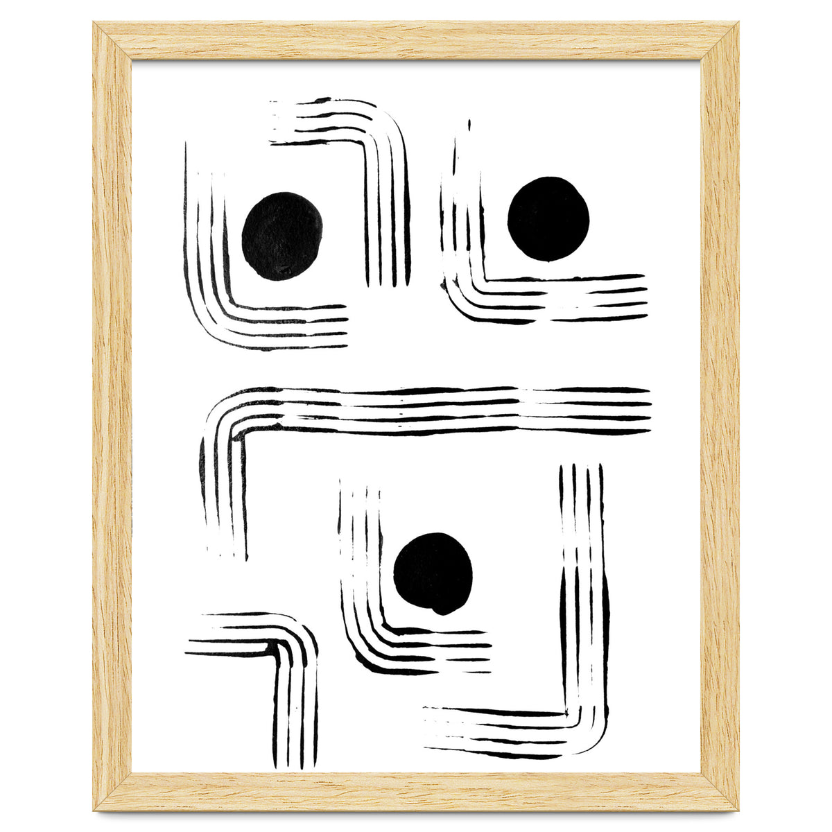 Mid-century Modern Monochrome Print #2