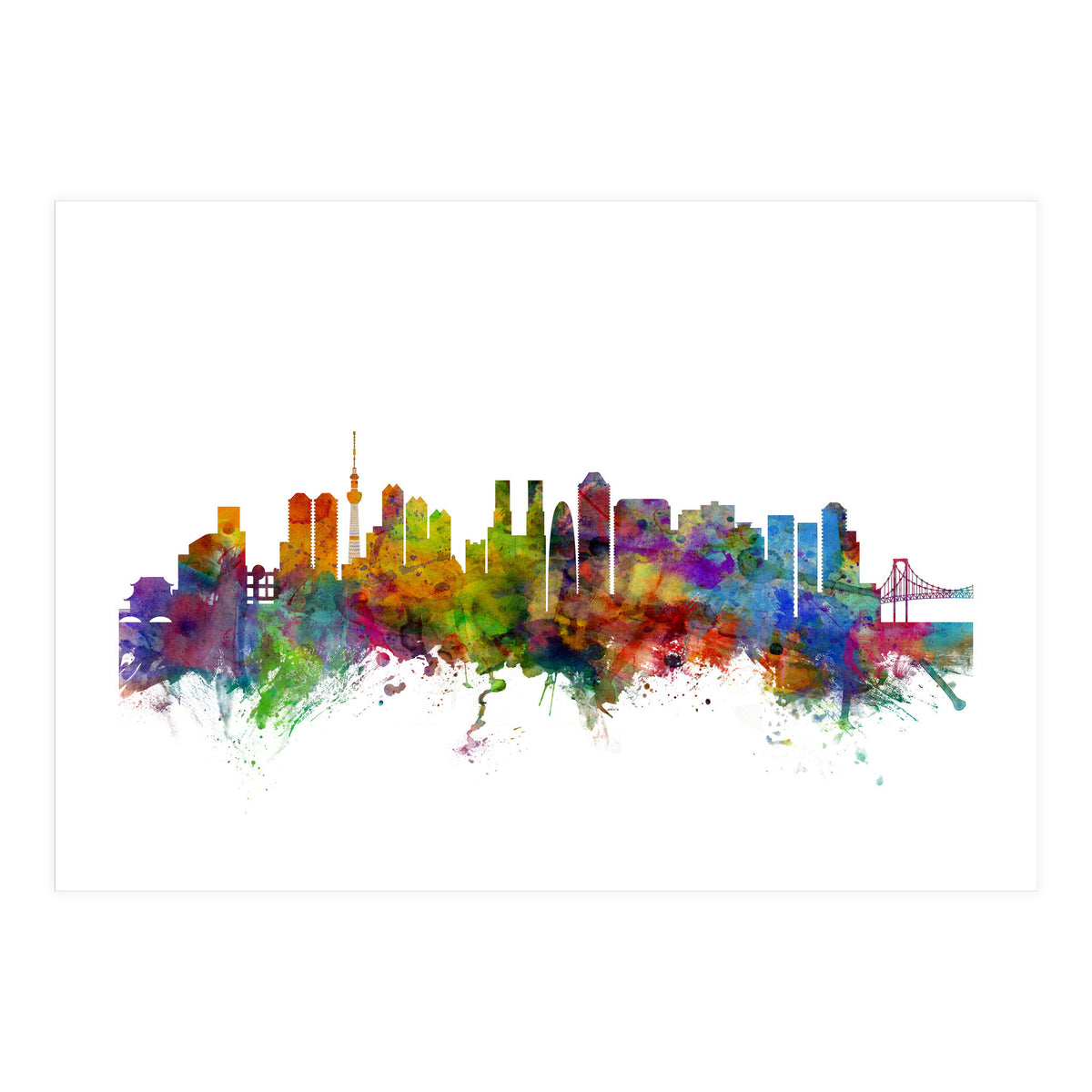 Tokyo Japan Skyline (Print Only)