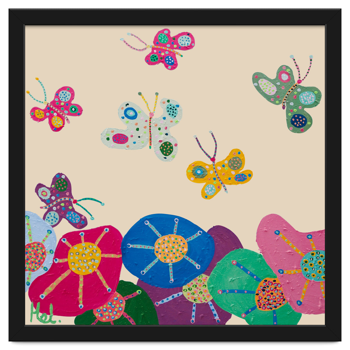 Butterflies Garden (pink)