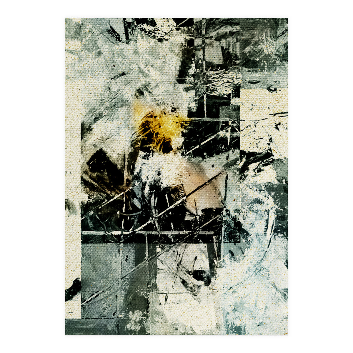 Lighthouse In Storm (Print Only)