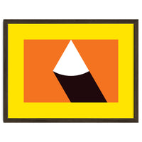 Geometric Shapes No. 47 - orange, black & yellow