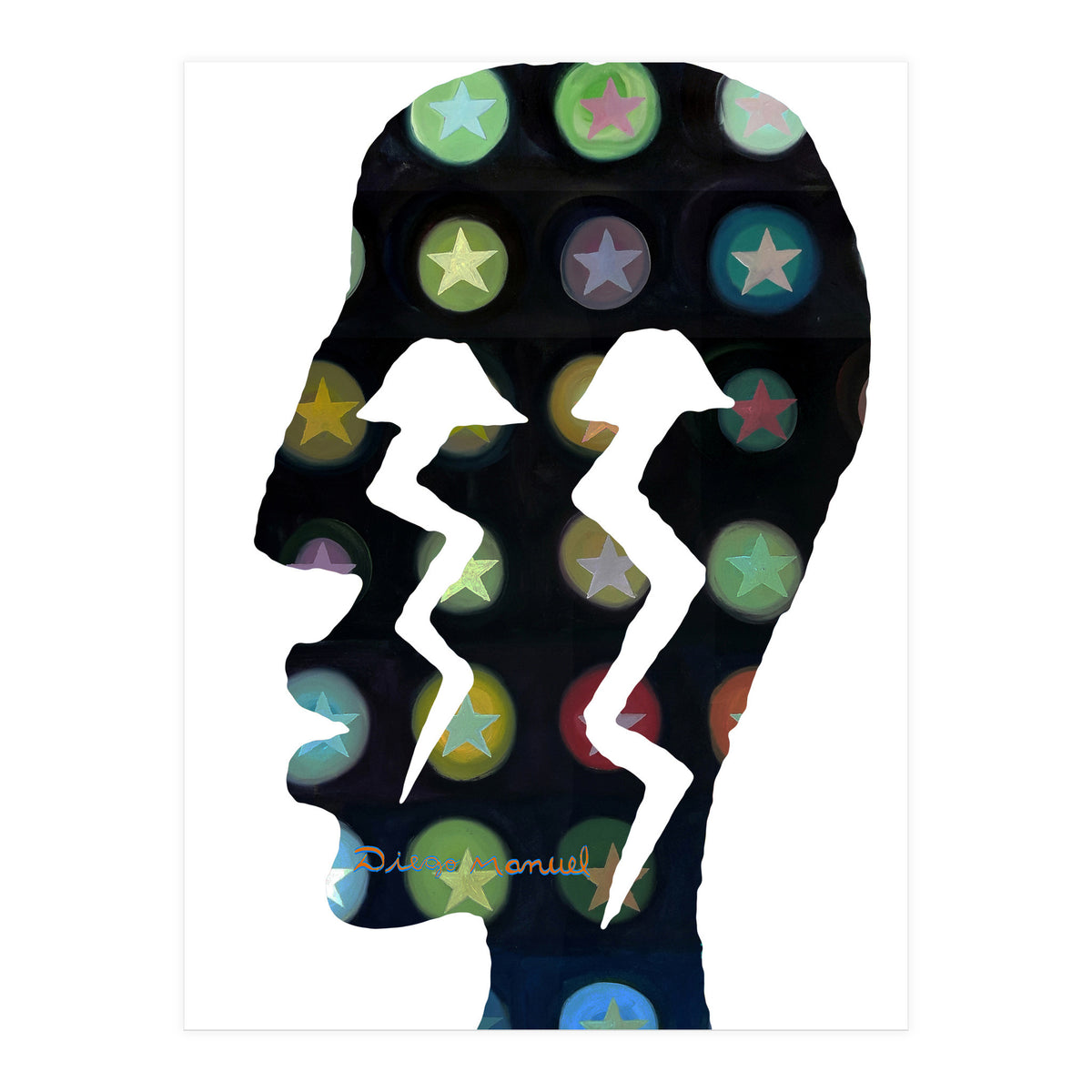 Perfil Con Rayos 13 (Print Only)