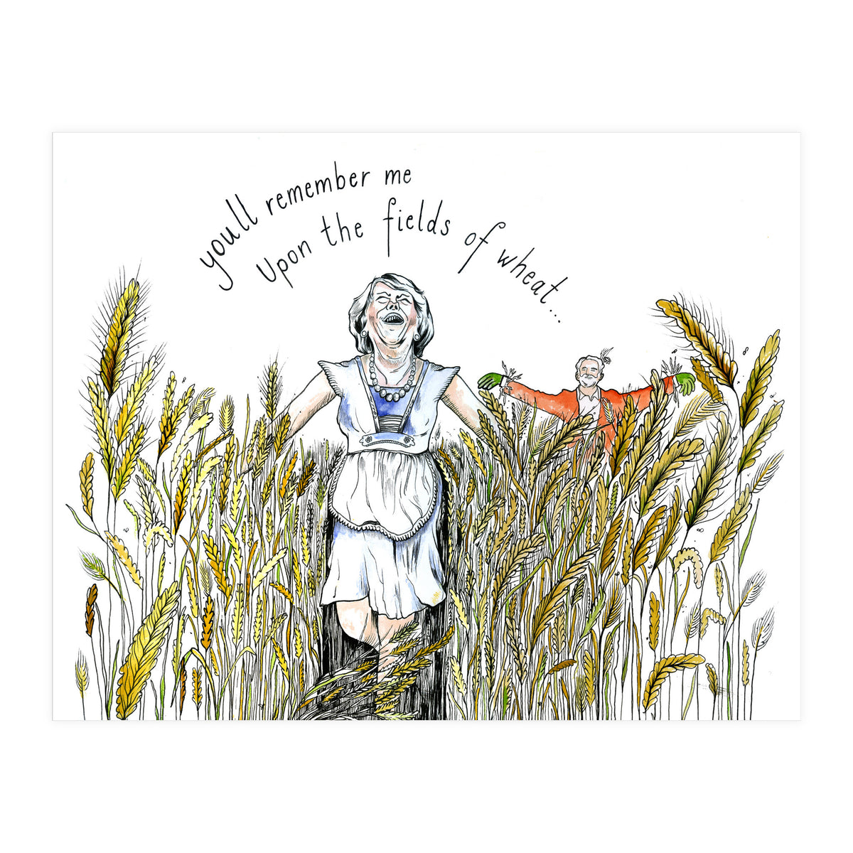 Upon The Fields Of Wheat (Print Only)