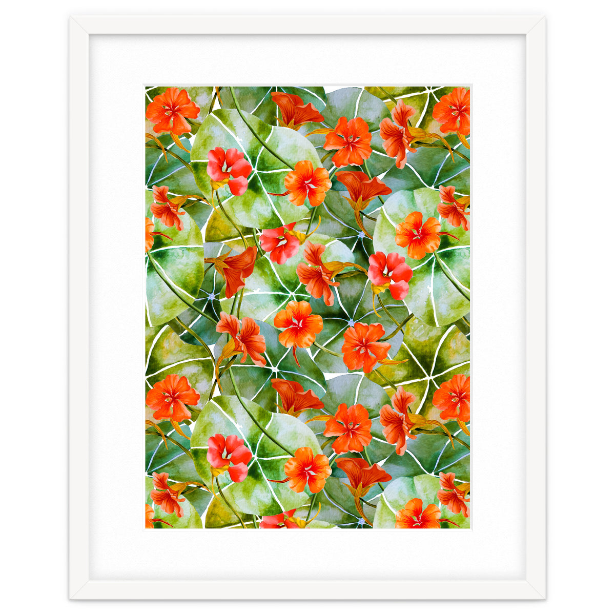 Nasturtiums watercolor 01