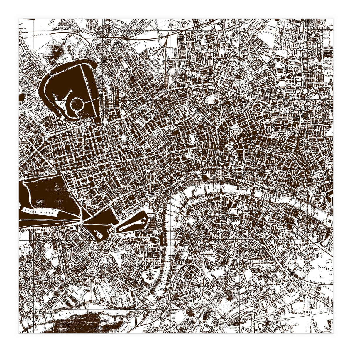 Old Town Map  (Print Only)