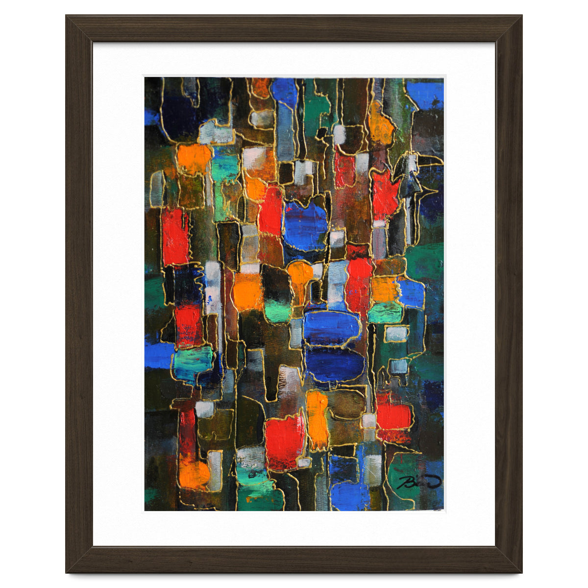 Abstract Brooklyn...38x28.cm. Acrylic