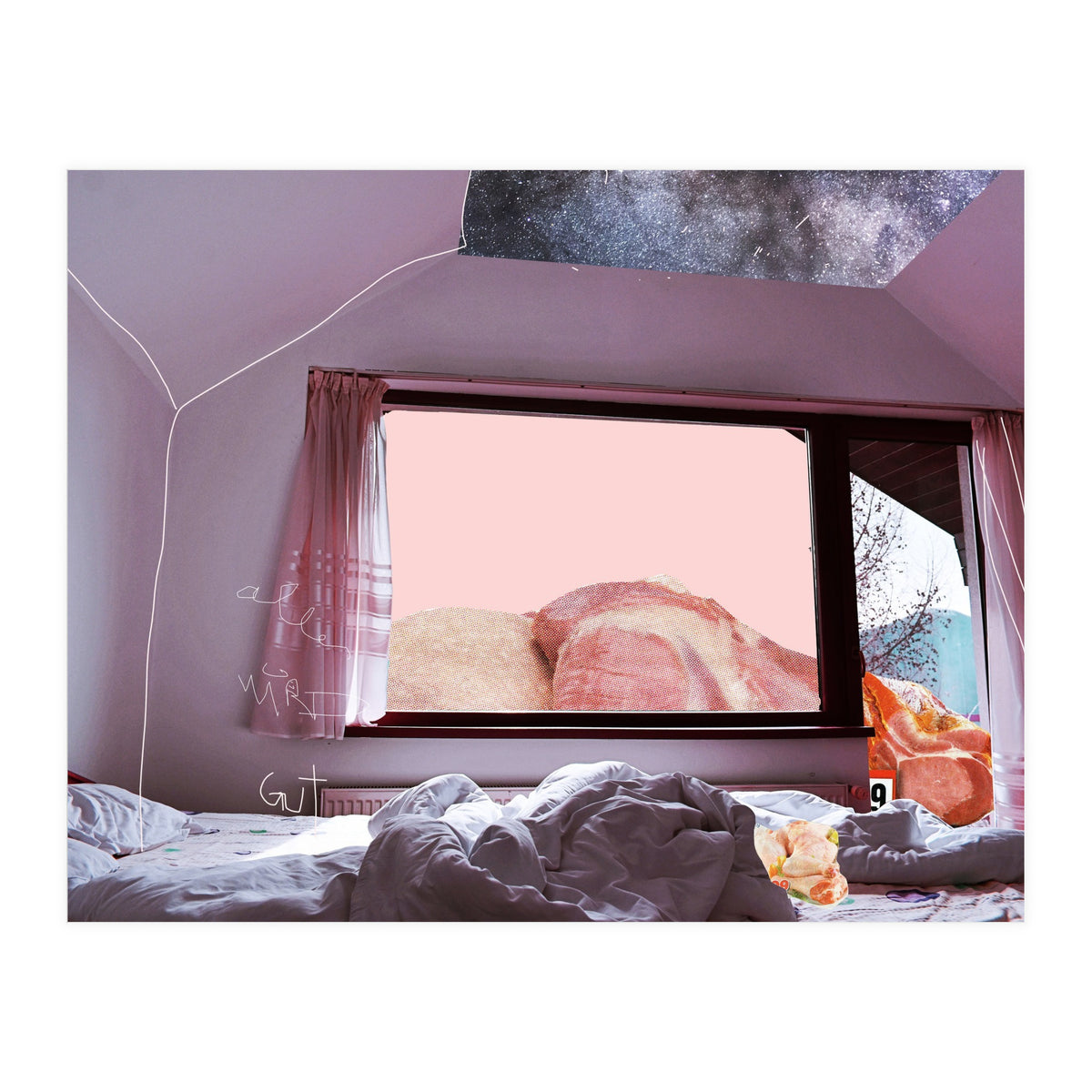 Meat Holiday Blues Zone Ticket In Pink (Print Only)