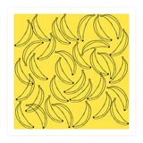 Bananas pattern on yellow background (Print Only) thumbnail
