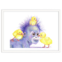 Purple Orangutan and Ducks