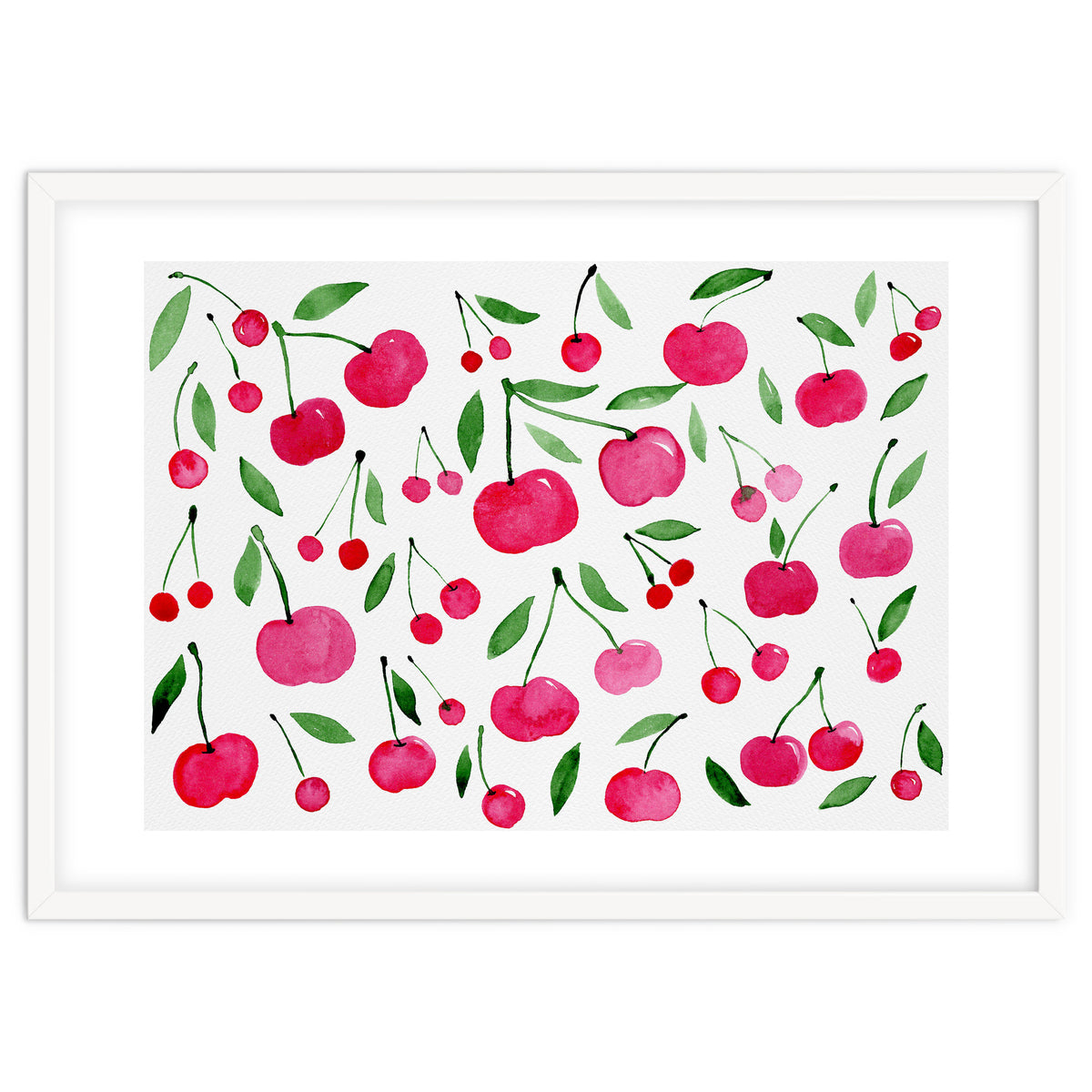 Pink cherry pattern