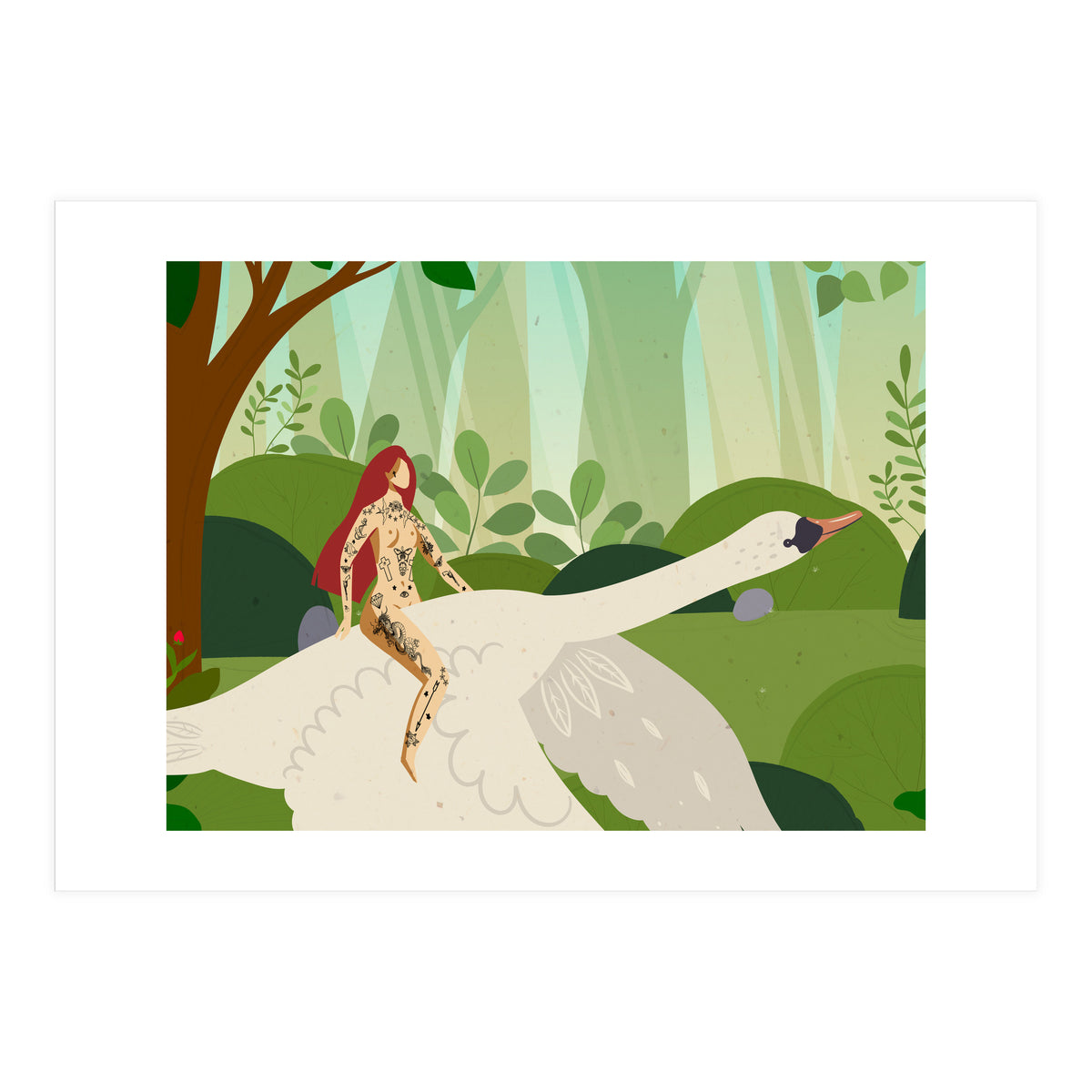 Riding My Swan (Print Only)