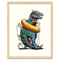 Dinosaur T-Rex on the Toilet, Funny bathroom humour