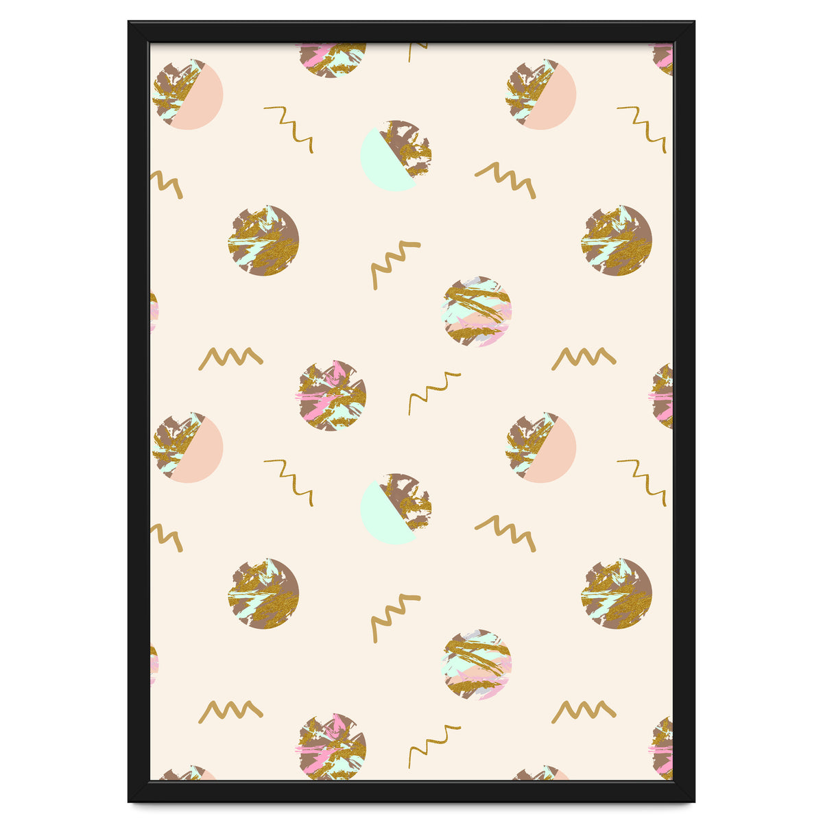 Abstract geometric vector painting