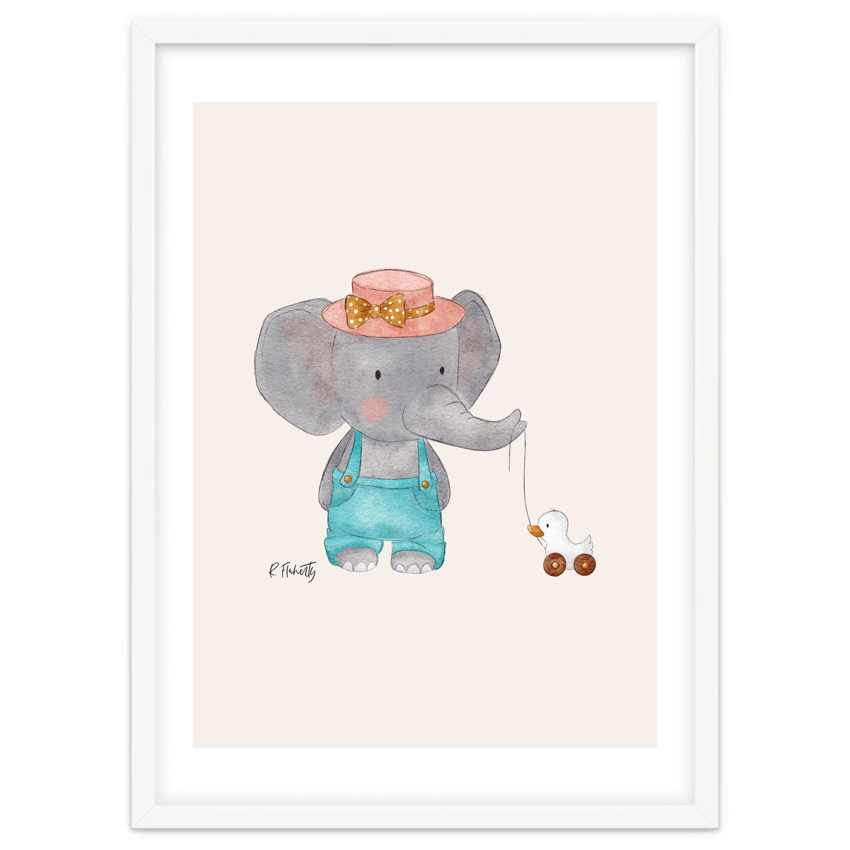 Baby Elephant And Duck