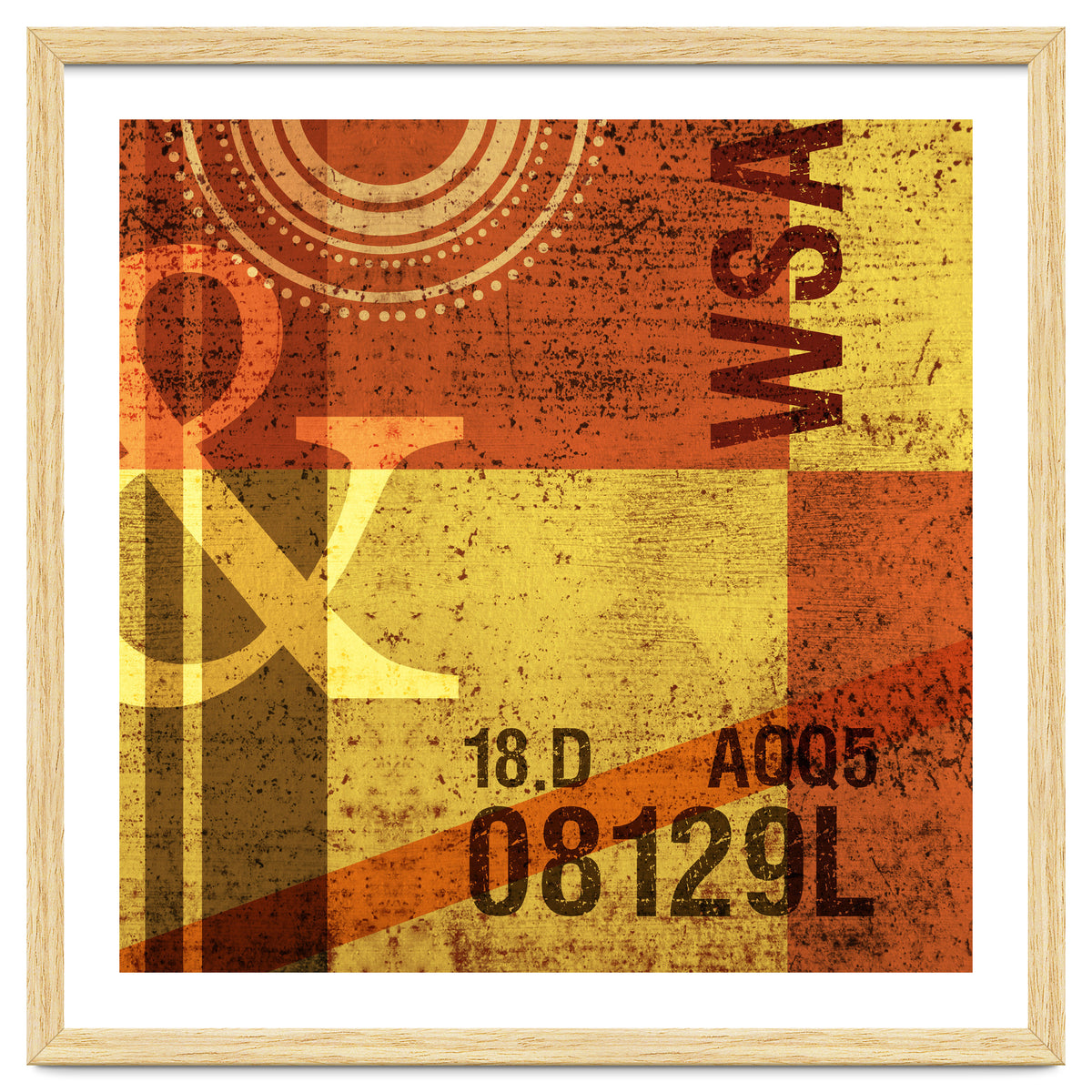 Abstract Industrial Yellow