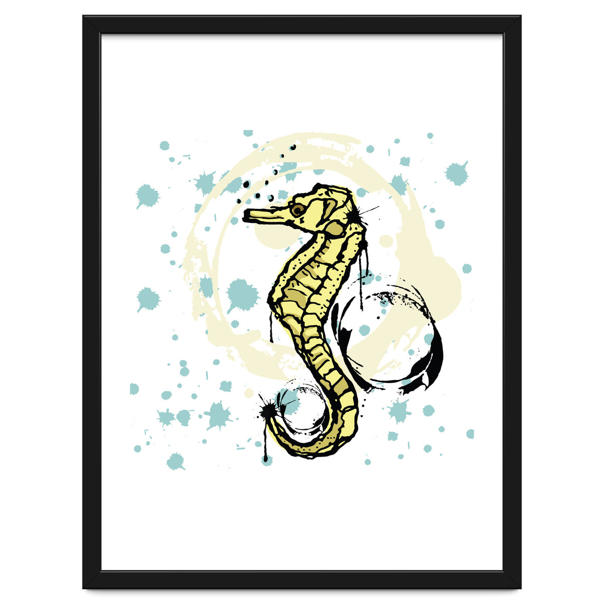 Sea Horse Scribble sketch