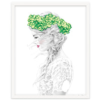Green Hydrangea Girl