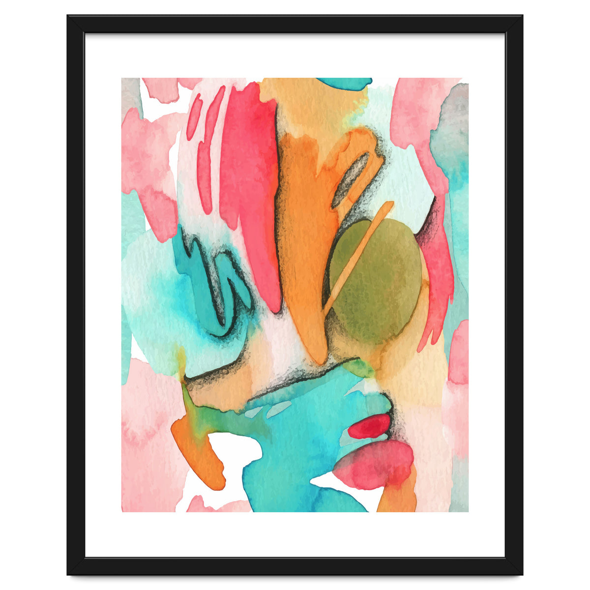Abstract Watercolor Art