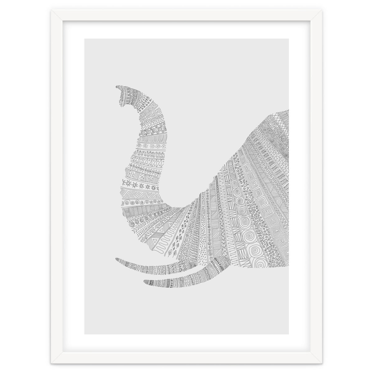 Elephant Grey Poster