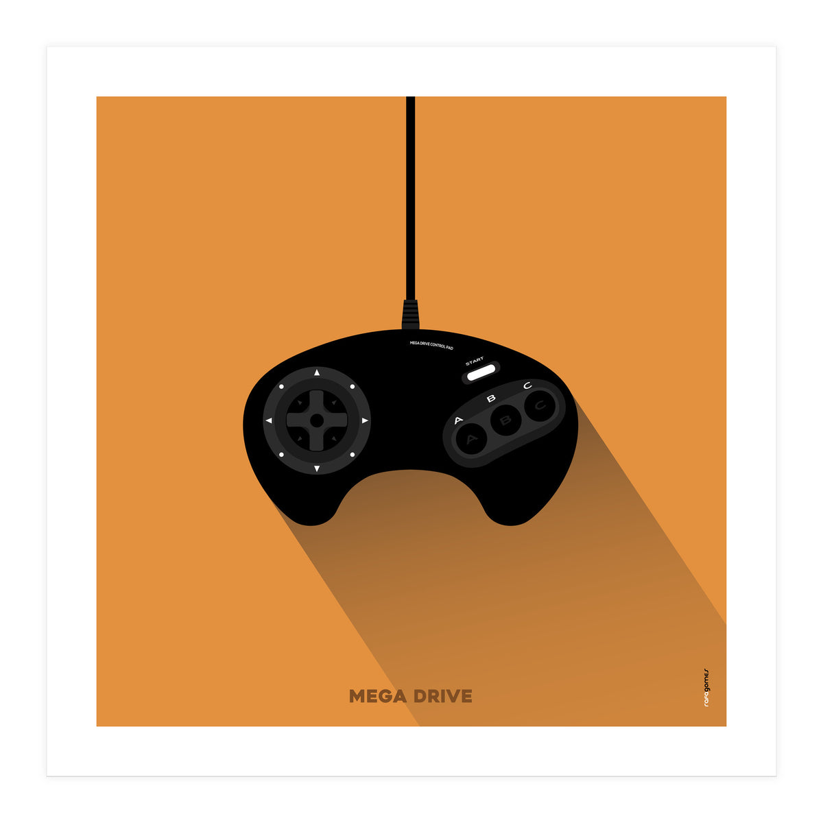 Joystick Videogames Mega Drive (Print Only)