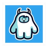 Kawaii Cute Abominable Snowman Yeti (Print Only) thumbnail