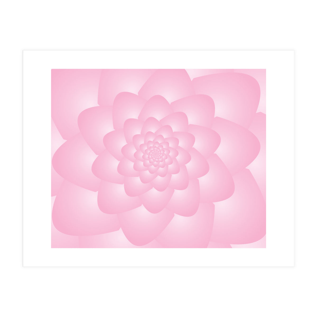 Pastel Colors Flower Pattern Set Red (Print Only)