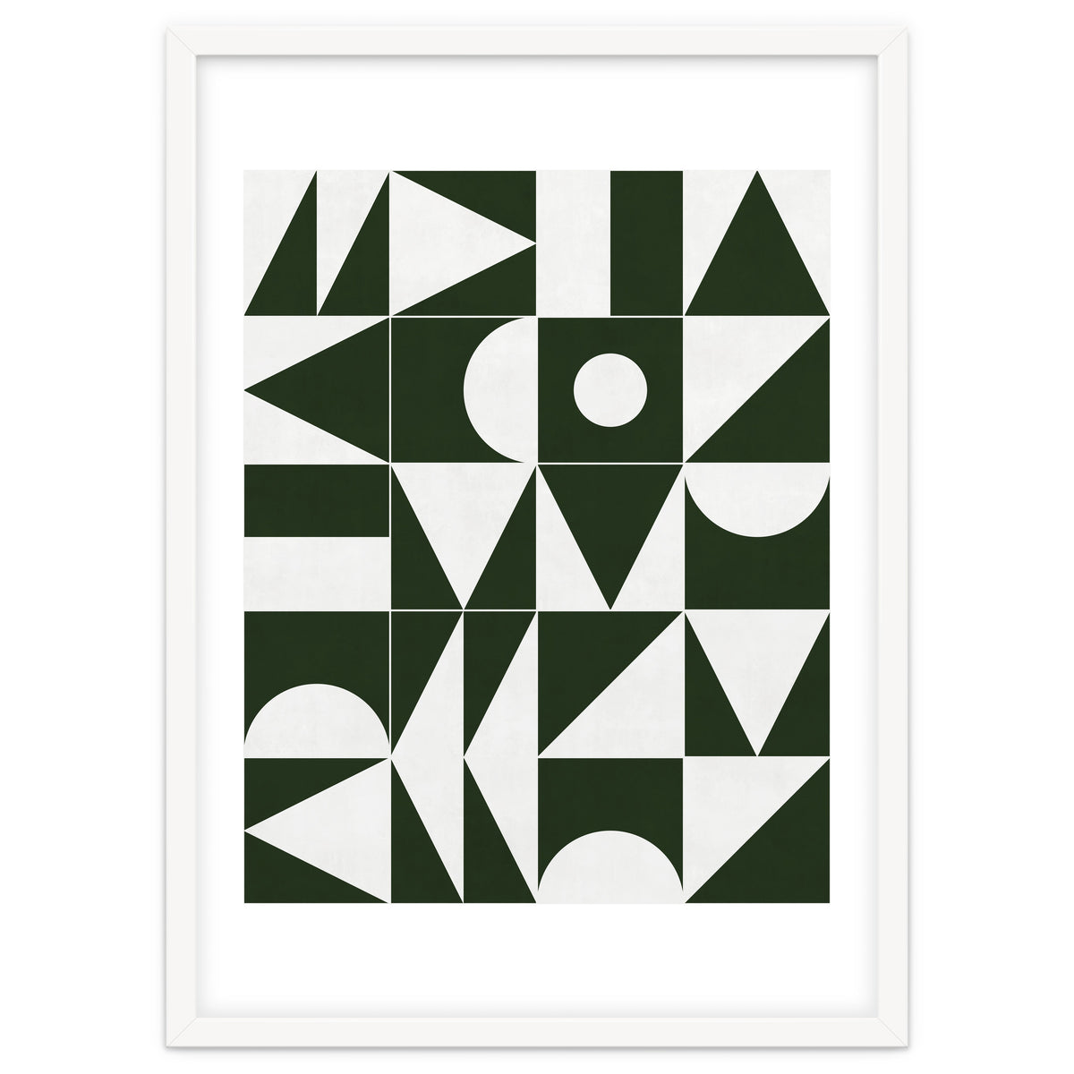 My Favorite Geometric Patterns No.15 - Deep Green