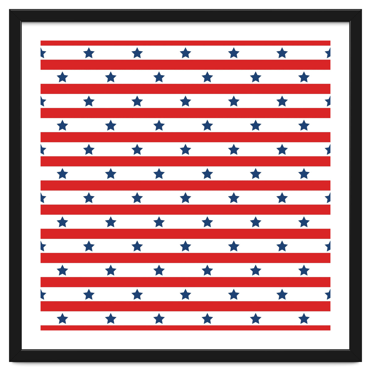 Blue And Red Stripes and stars