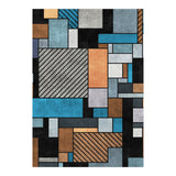 Random Concrete Pattern - Blue, Grey, Brown (Print Only) thumbnail